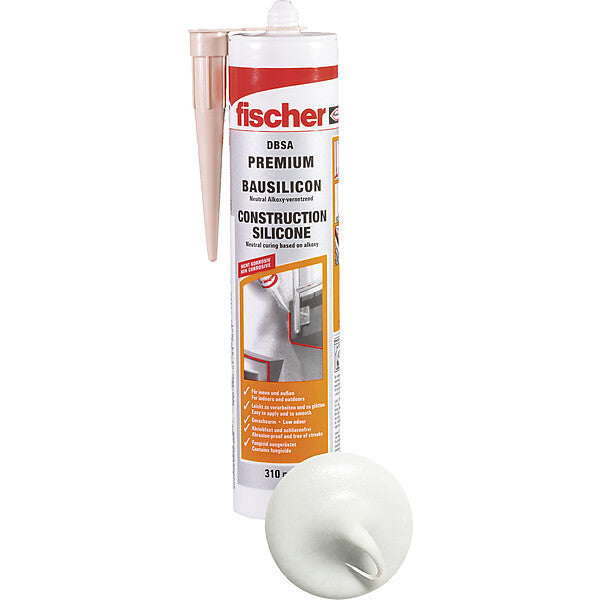 fischer Bausilicon weiss DBSA W